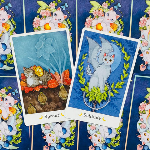 Affirmations Of The Fairy Cats Cards Deck & Book Set US Games Systems Saydak NEW