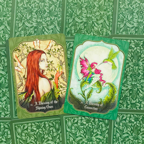 Faery Blessing Oracle Cards Deck by Lucy Cavendish Amy Brown 45-Card