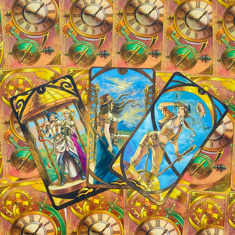 Steampunk Art Nouveau Tarot Cards Deck Lo Scarabeo By Luca Strati Modern NEW