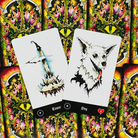 Malefique Lenormand Cards Edgy Dark Deck US Games Systems Esoteric Gniedmann NEW