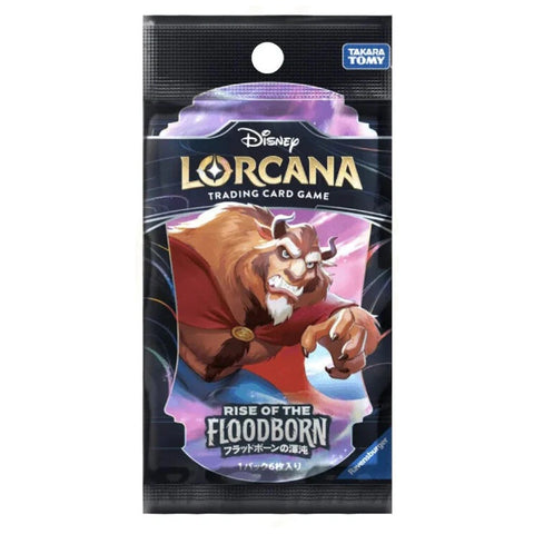 Disney Lorcana Rise of the Floodborn Booster Pack 6-Card Japanese Sealed