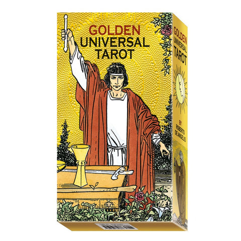 Golden Universal Tarot Deck 78 Cards Gold Foil Lo Scarabeo English