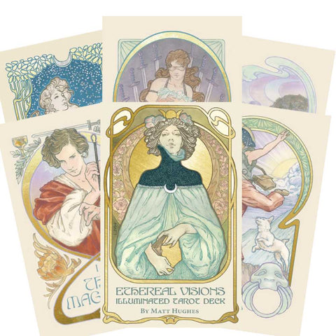 Ethereal Vision: Illuminated Tarot Card Deck Us Games Systems With Bag ETH80
