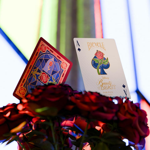 Bicycle Disney Beauty and the Beast Playing Cards Poker Deck Gold Foil