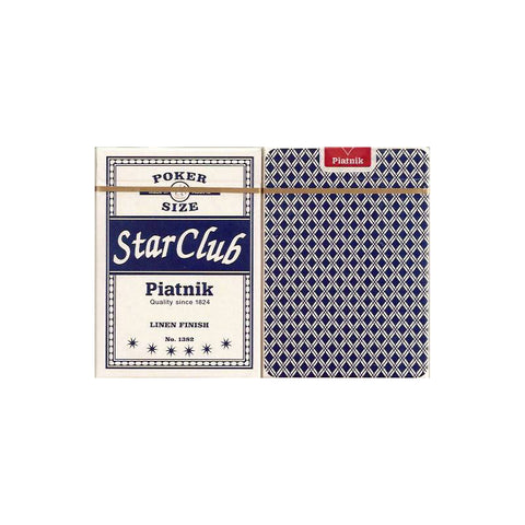 Piatnik Star Club Poker Playing Cards Deck – Red or Blue, Casino Quality