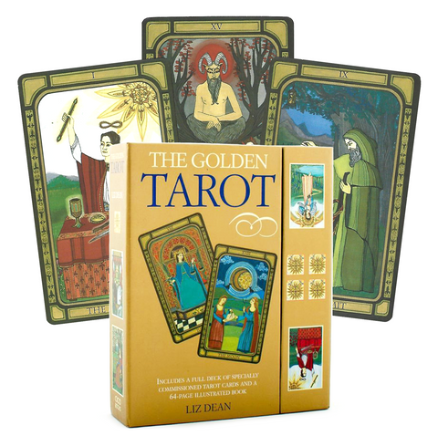 The Golden Tarot Cards & Illustrated Book Cico Books By Liz Dean Ancient NEW
