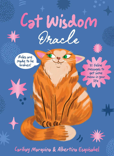 Cat Wisdom Oracle Cards Deck 45-Card Set with Guidebook by Rockpool Publishing