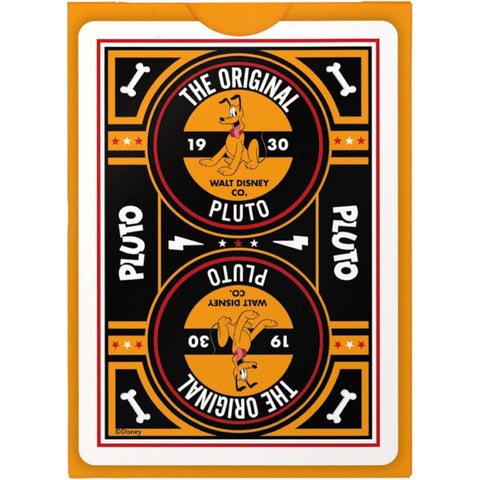 Disney Classic Pluto Playing Cards Deck by Bicycle Poker Size Orange