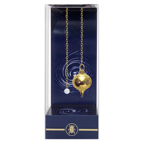 Lo Scarabeo Deluxe Gold Drop Pendulum with Velvet Bag & Guide Book