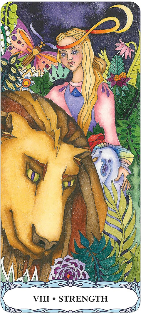 Tarot Of A Moon Garden Cards Deck Borderless Animals US Games Systems
