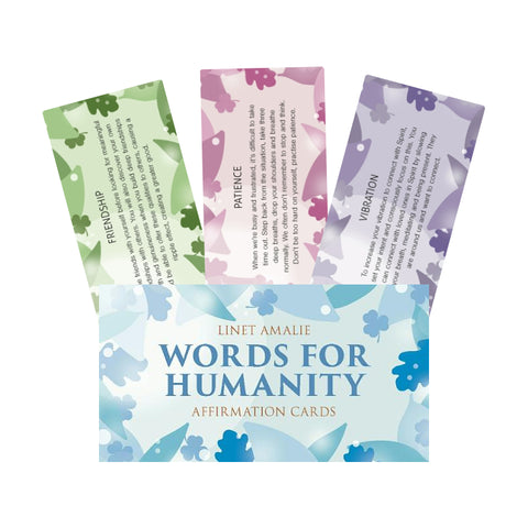 Words For Humanity Affirmation Cards Deck Animal Dreaming Linet Amalie NEW