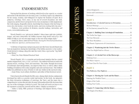 Astrology Tarot Runes Divination Guide Book by Schiffer