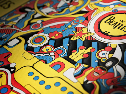 The Beatles Yellow Submarine 1000-Piece Jigsaw Puzzle w/ Carrying Pouch Theory11