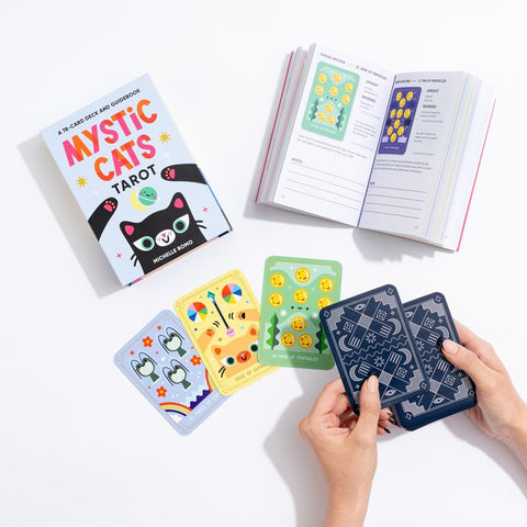 Mystic Cats Tarot Card Deck with Guidebook Cute Kawaii Cat Tarot Sterling