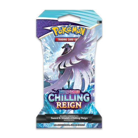 Pokemon TCG Sword & Shield Chilling Reign Sleeved Booster Pack 10 Cards
