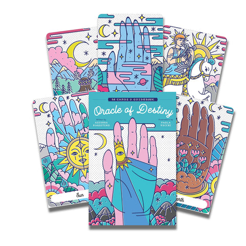 Oracle Of Destiny Cards Deck & Guidebook Palmistry Wisdom