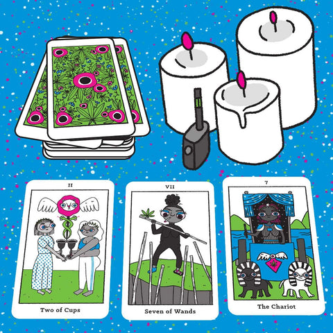 Four Twenty Tarot Deck & Guidebook 78 Cards Cannabis 420 by Row House