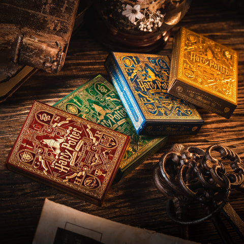 4 Harry Potter Playing Cards Decks Theory 11 Red Blue Green Yellow 4 Houses