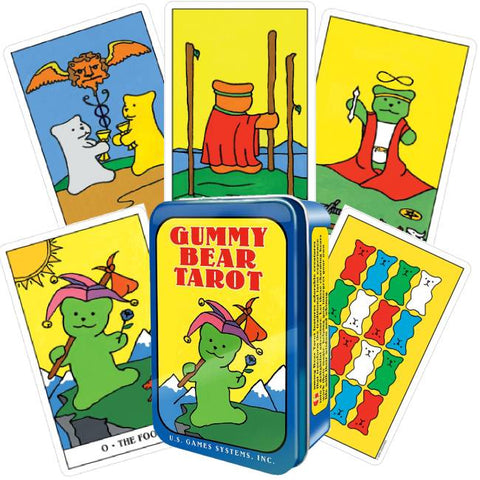 Gummy Bear Tarot Deck Tin Pocket Size 78 Cards Guidebook US Games
