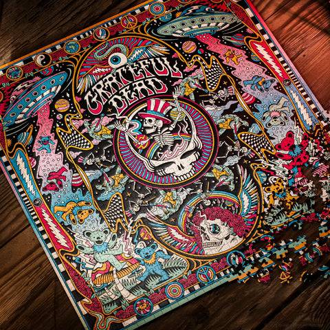 Grateful Dead 1000pc Jigsaw Puzzle Theory11 Psychedelic Rainbow Art