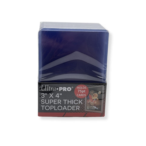 25x Ultra Pro 3x4 75pt Thick Card Toploaders Clear Trading Holders