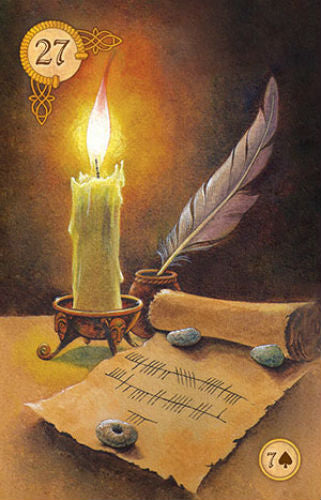 Celtic Lenormand Oracle Deck 45 Cards & Guidebook by US Games Systems