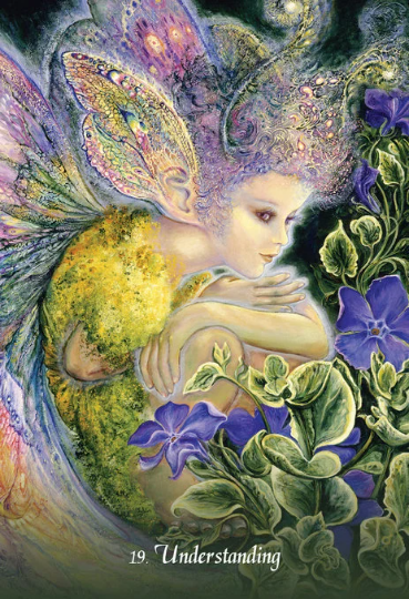 Gratitude Oracle Cards Deck by Angela Hartfield & Josephine Wall Blue Angel