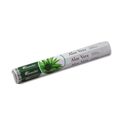 Aromatika Aloe Vera Charcoal-Free Hex Incense Sticks 20g Clean Burn Made India