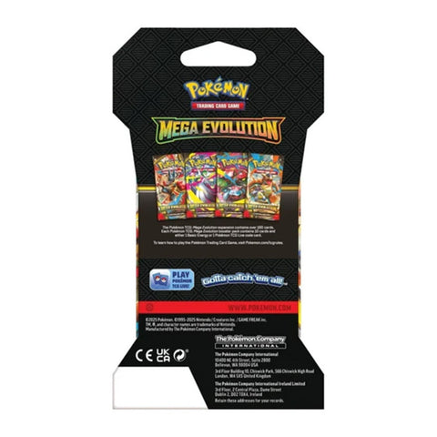 Pokemon TCG Mega Evolution Sleeved Booster 10 Cards English