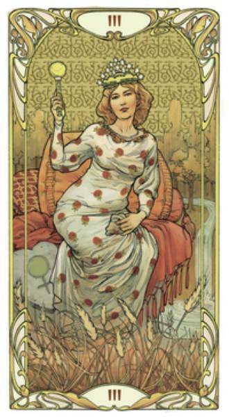 Golden Art Nouveau Tarot Deck 78 Cards by Giulia F. Massaglia Lo Scarabeo