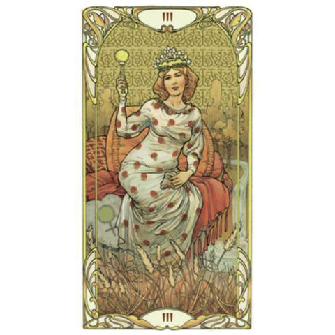 Golden Art Nouveau Tarot Deck 78 Cards by Giulia F. Massaglia Lo Scarabeo
