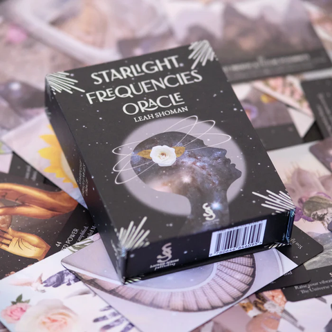 Starlight Frequencies Oracle Cards Deck 44 Cards & Guidebook Sacred Scribe