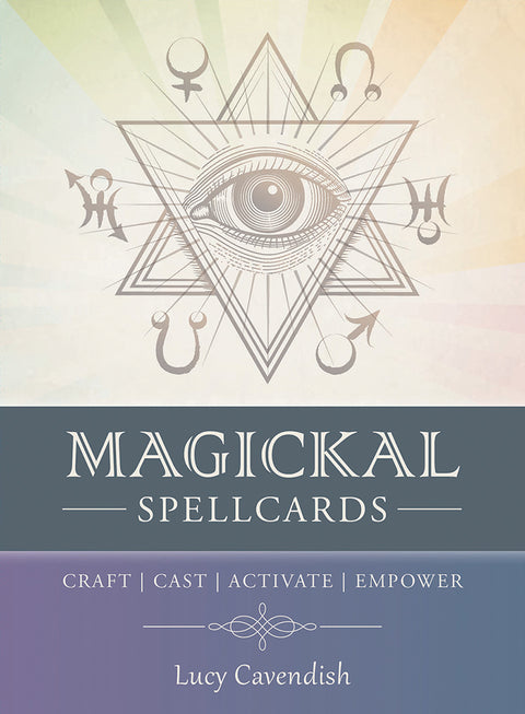 Magickal Spellcards Tarot Deck by Lucy Cavendish with Guidebook Blue Angel