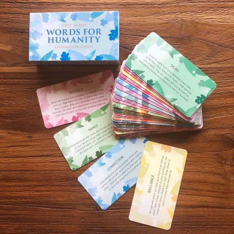 Words For Humanity Affirmation Cards Deck Animal Dreaming Linet Amalie NEW