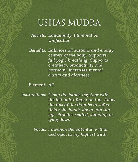 Mudras for Awakening the Five Elements Deck & Guidebook Set US Games