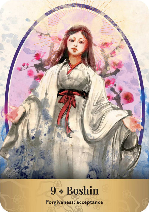 Japanese Gods & Spirits Oracle Deck by Makoto Akiyama 36 Cards + Guidebook