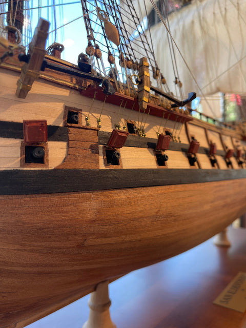 San Ildefonso Wooden Ship Model 125cm (50in) Handcrafted Display