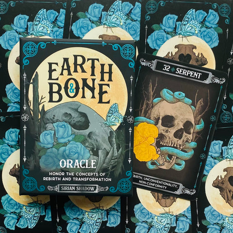 Earth & Bone Oracle Card Deck Rockpool Publishing Sirian Shadow With Bag RP180