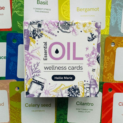 Essential Oil Wellness Cards Deck Rockpool Publishing Hallie Marie And Bag RP190