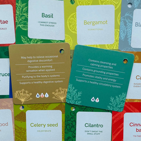 Essential Oil Wellness Cards Deck Rockpool Publishing Hallie Marie And Bag RP190