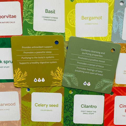 Essential Oil Wellness Cards Deck Rockpool Publishing Hallie Marie And Bag RP190