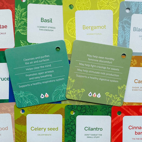 Essential Oil Wellness Cards Deck Rockpool Publishing Hallie Marie And Bag RP190