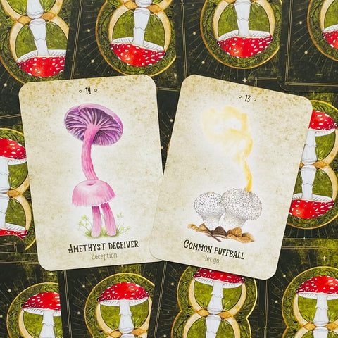 Mushroom Spirit Oracle Cards – Nature Magic & Fungi Wisdom Divination Deck
