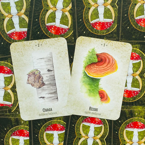 Mushroom Spirit Oracle Cards – Nature Magic & Fungi Wisdom Divination Deck
