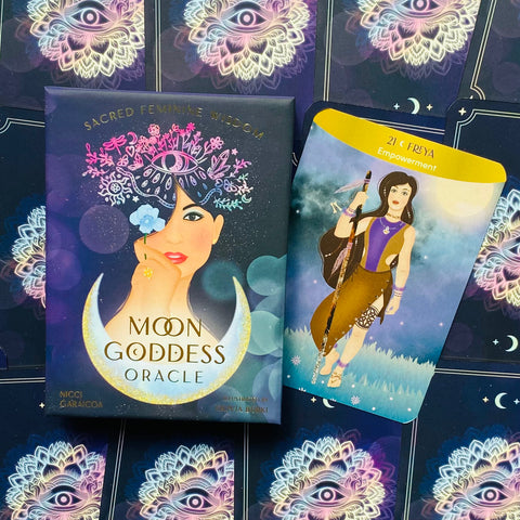 Moon Goddess Oracle Cards Deck Sacred Feminine Wisdom