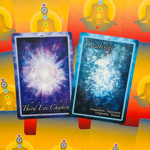 Chakra Insight Deck Cards Esoteric Fortune Telling Blue Angel