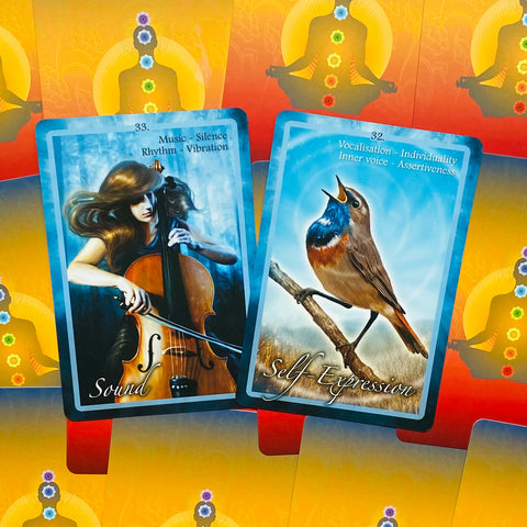 Chakra Insight Deck Cards Esoteric Fortune Telling Blue Angel