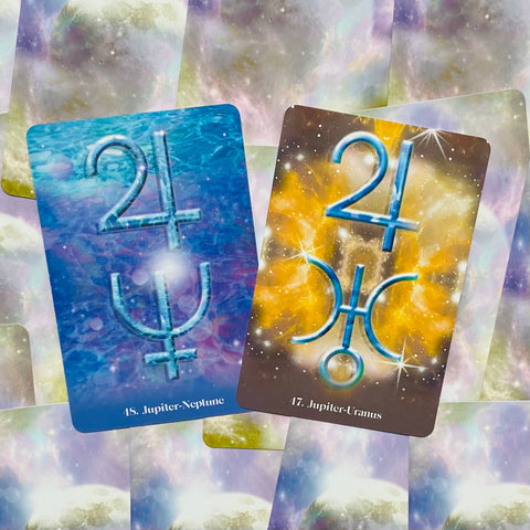 Astrology Oracle Cards Deck & Guidebook Blue Angel Messages From Sars With Bag