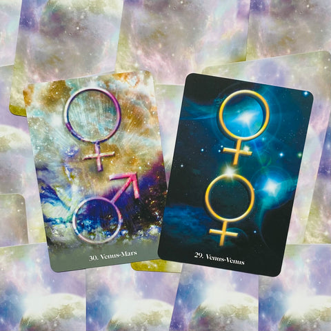 Astrology Oracle Cards Deck & Guidebook Blue Angel Messages From Sars With Bag