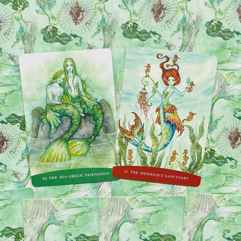 Sisters of the Sea Card Deck Mermaids Magic Blue Angel By Lucy Cavendish